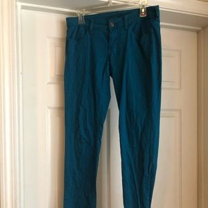 Teal jeans